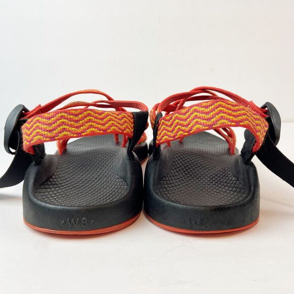 Chaco ZX2 Classic Women's Waterproof Sports Sandals Sz 8 Orange Strappy Outdoor - Picture 4 of 8